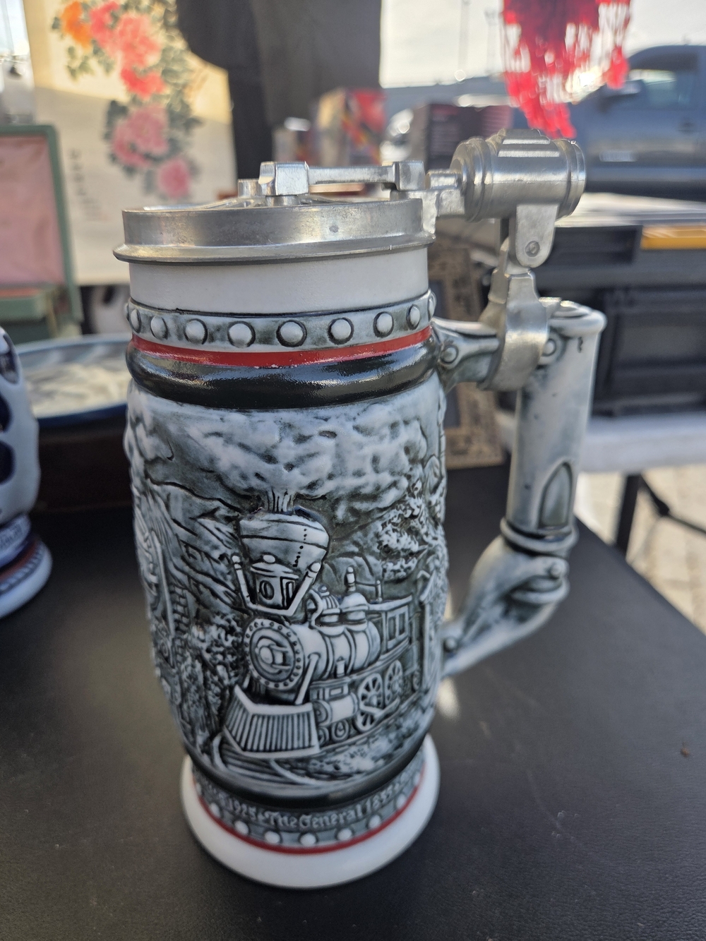 Avon Ceramic Stein "Age Of The Tron Horse"